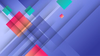 Blue green and red vector abstract gradient shapes abstract background
