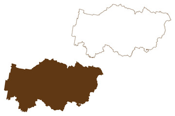 Greater Hume Shire (Commonwealth of Australia, New South Wales, NSW) map vector illustration, scribble sketch Greater Hume map