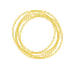 Gold round frame. Geometric line circle design elements. Vector illustration.