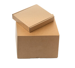 Two closed cardboard Box