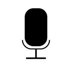 microphone icon on a white background
