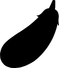 black and white illustration of a eggplant