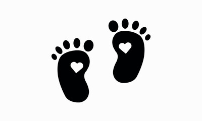 Baby Footprint Vector And Clip Art