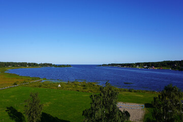 Die wunderschöne Landschaft rund um den Rastplatz Jävre in Schweden