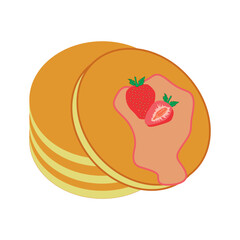 Pancake stack vector