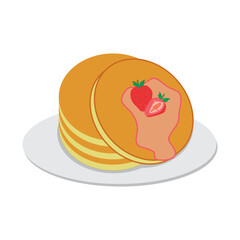 Pancake stack vector