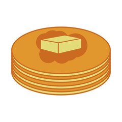 Pancake stack vector