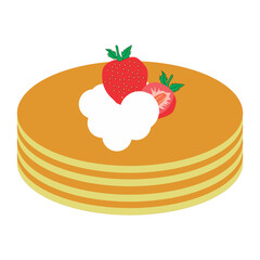 Pancake stack vector
