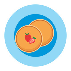 Pancake stack vector