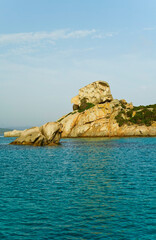 Panorama dell'Isola di Spargi. Arcipelago della Maddalena. Sardegna, Italy