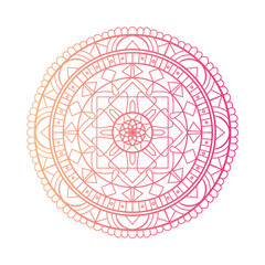 Colored Mandala Art Vector illustration