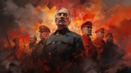 Obraz premium Expressive communist