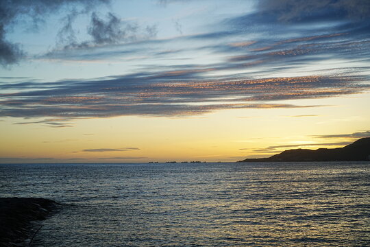Sunset Image of Agarie Beach in Nago, Okinawa, Japan - 日本 沖縄 名護 東江ビーチの夕日