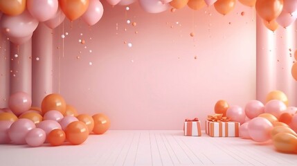 Balloon garland decoration elements