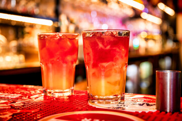 a drink called "sex on the beach "