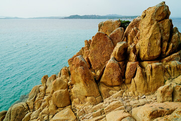 Panorama dell'Isola di Spargi. Arcipelago della Maddalena. Sardegna, Italy