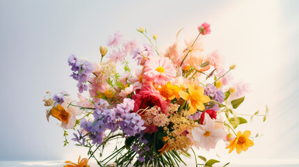 春の花のブーケ