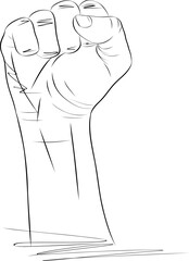 Raised Arm, Human Rights Salute, Protest, Activist, Revolution, Equality, Change
