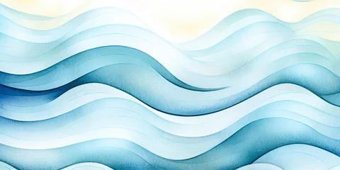 Blue wave abstract winter snow background for copy space text. White teal ocean wavy texture, flowing motion. Snowy winter holiday season or water wave illustration. Mobile web new year backdrop. © Vita