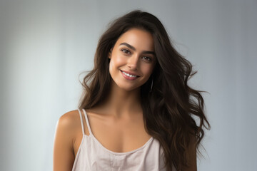 Naklejka premium young attractive and beautiful woman.