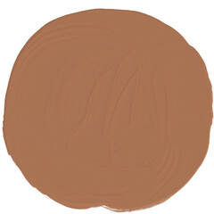 Medium Brown Beige Circle Shape Liquid Texture