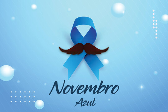Free vector realistic blue november background in spanish