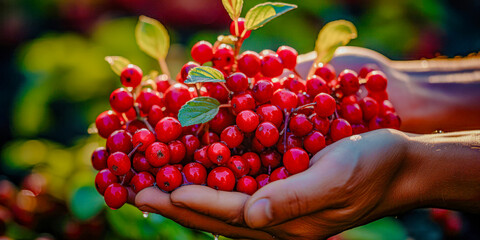 Sustainability Nature in Human Hands Plants Vegetables Fruits Background Brainstorming Cover Generative AI KI Digital Art Wallpaper Poster