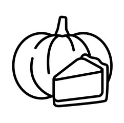 pumpkin pie thanksgiving icon