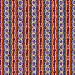 Ethnic Multicolor Seamless Pattern