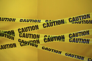 tape, Warning message symbol, yellow