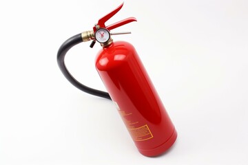 PNG fire extinguisher on white background. Generative AI