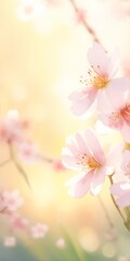 Sakura blossom. Watercolor style. AI generated illustration