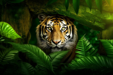 AI, tiger lurking from the jungle