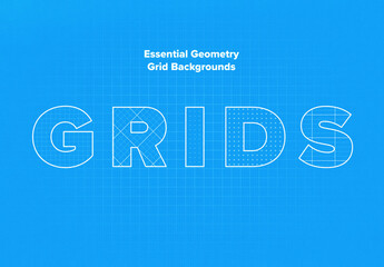 Essential Geometry Grid Backgrounds with Generative AI in Preview