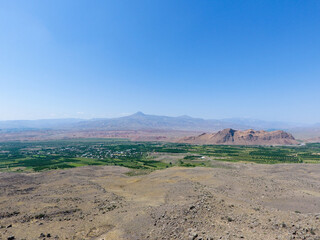 Armenian village Ervandashat, near the mountains.