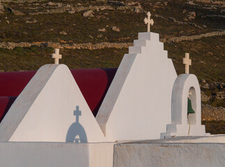 The Church of St. Potapius on Mykonos island in Greece