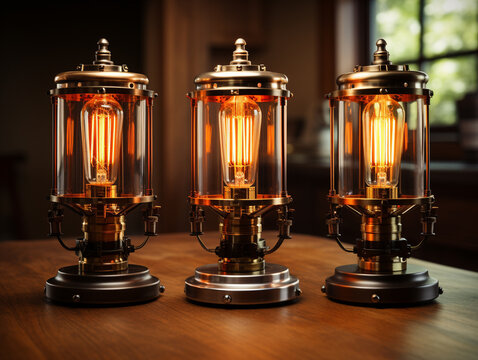 old oil lamp UHD wallpaper Stock Photographic Image