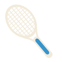tennis racquet art drawn icon