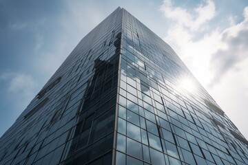 tall corporate building. Generative AI