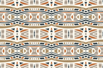 Motif Ikat Paisley Embroidery Background. Ikat Aztec Geometric Ethnic Oriental Pattern traditional.aztec Style Abstract Vector illustration.design for Texture,fabric,clothing,wrapping,sarong.