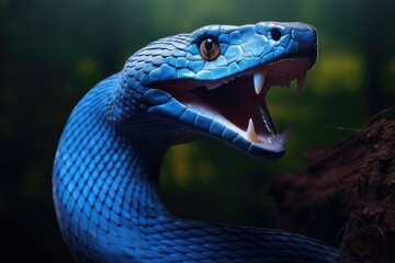 Obraz premium snake in the water