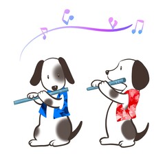 flute and dog 1