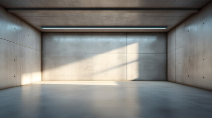 Abstract empty modern concrete walls room