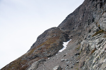 Jostigen, Besseggen, Norway. The path is possible to traverse.