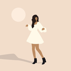 Aesthetic Women Fashion Illustration with Stylish Look