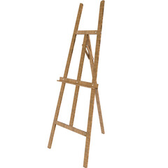 Easel Frame Isolated On Transparent Background