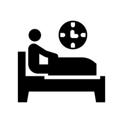 sleepless solid icon illustration vector graphic