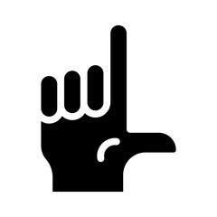 loser solid icon illustration vector graphic