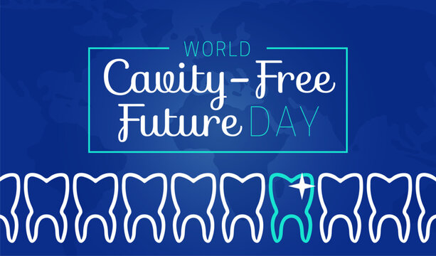 World Cavity-Free Future Day Creative Background Illustration