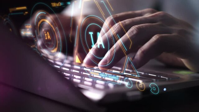 The programmer is engaged in artificial intelligence training.